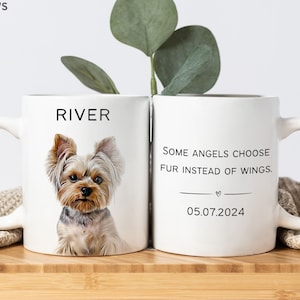 Custom Pet Mug Using Pet Photo Name Custom Dog Mug Dog Coffee Cup Personalized Pet Mugs Dog Mom Mug Personalized Cat Dad Mug New Dog Mug image 1