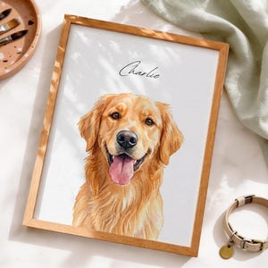 Aangepaste aquarelportretten met huisdierfoto Gepersonaliseerde digitale hondenportretten Kattenportretten Aangepaste hondenschilderportretten Huisdierherdenkingskunst