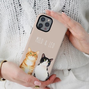 Custom Pet Phone Case Using Pet Photo + Name Custom Dog Phone Case Custom Cat Phone Case Personalized Phone Case Cat iPhone Case image 17