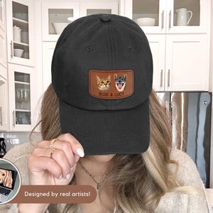 Custom Pet Hat Using Pet Photo Personalized Dog Hat Custom Cat Hat Custom Pet Cap Embroidered Dog Hat Custom Dog Baseball Cap Dog Mom Hat image 4