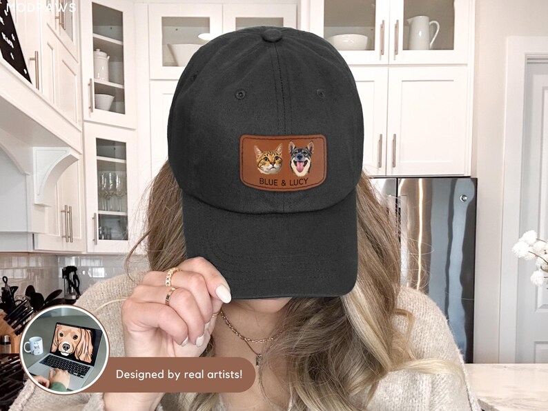 Custom Pet Hat Using Pet Photo Personalized Dog Hat Custom Cat Hat Custom Pet Cap Embroidered Dog Hat Custom Dog Baseball Cap Dog Mom Hat image 4