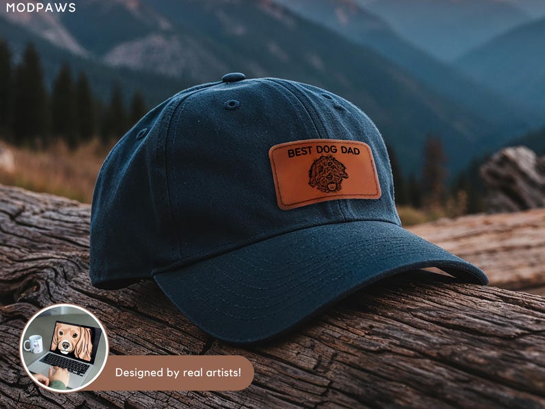 Custom Pet Hat Using Pet Photo Personalized Pet Dog Trucker Hat Custom Cat Hat Custom Pet Cap Embroidered Dog Hat Custom Dog Dad Hat Father image 8