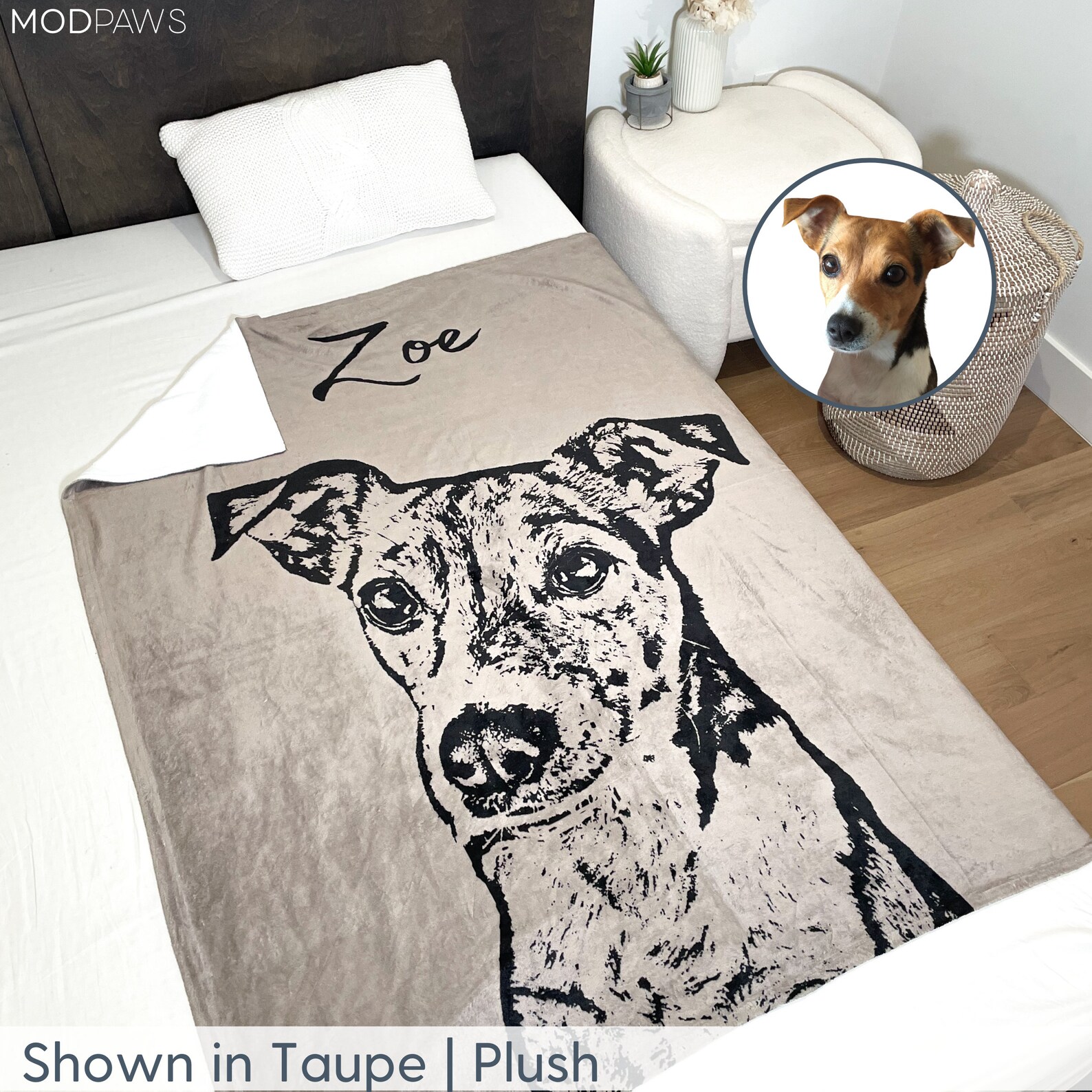 Custom Pet Blanket Using Pet Photo Name Custom Dog Blanket Etsy