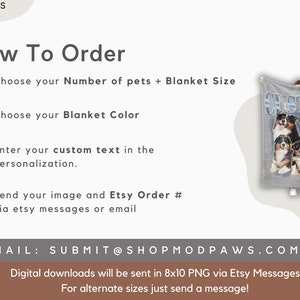 Custom Pet Blanket Using Pet Photo Name Custom Dog Blanket Personalized Dog Blankets Cat Picture Blanket Pet Photo Blanket Dog Dad Gift zdjęcie 6