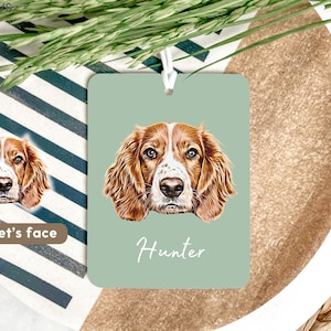 Custom Pet Car Air Fresheners Personalized Dog Photo Auto Air Fresheners Fragrance Cat Personal Car Freshener Black Ice New Car Pine Scent