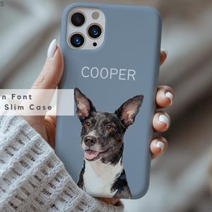 Custom Pet Phone Case Using Pet Photo + Name Custom Dog Phone Case Custom Cat Phone Case Personalized Phone Case Cat iPhone Case image 15