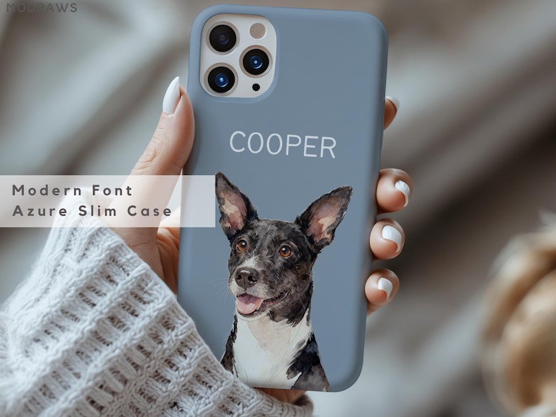 Custom Pet Phone Case Using Pet Photo + Name Custom Dog Phone Case Custom Cat Phone Case Personalized Phone Case Cat iPhone Case image 15