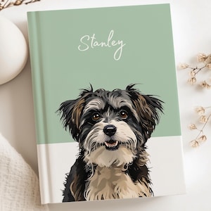 Custom Hardcover Journal with Pet Photo + Name Personalized Dog Hardcover Journal Personalized Journal Custom Notebook Cat Notebook Cover