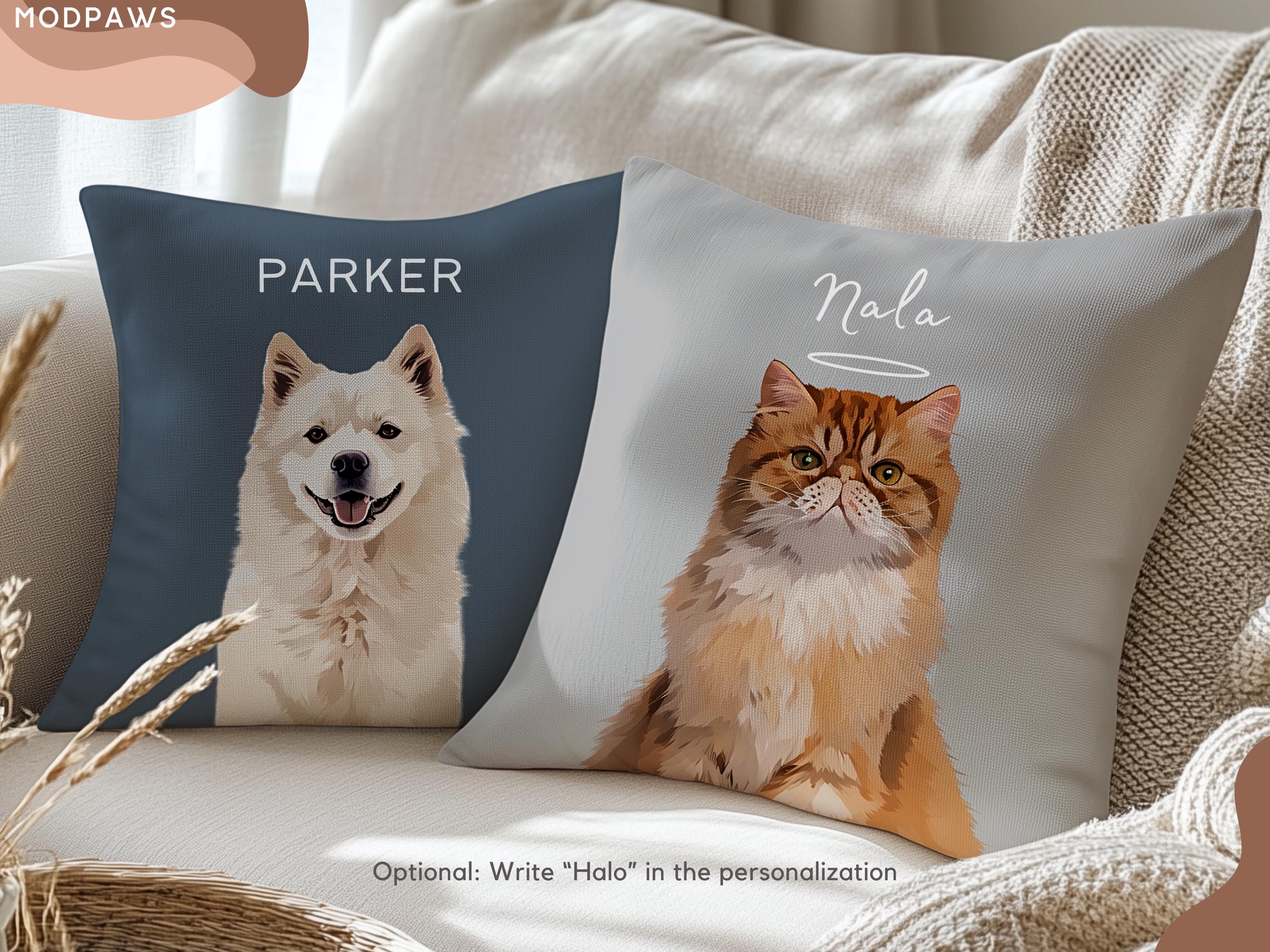 Almohada Personalizada Para Mascotas - Impresión 3D Doble Cara - 4 Tamaños - Regalo Emocional