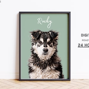 Aangepaste huisdierportretten met huisdierfoto Gepersonaliseerde digitale hondenportretten Kattenportretten Aangepaste hondenportretten Aangepaste huisdierkunst Huisdiertekening