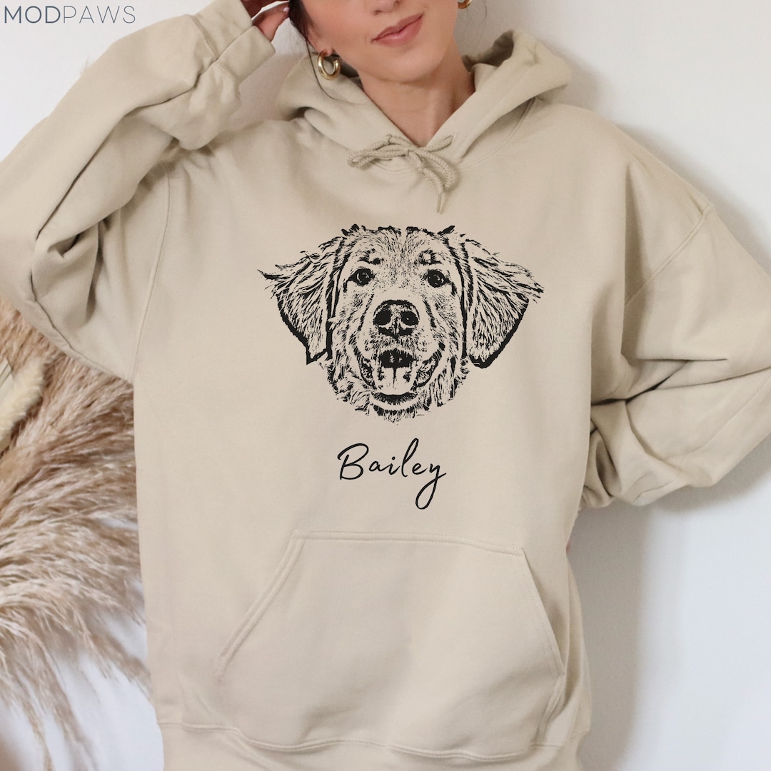 Custom Pet Hoodie Using Pet Photo Name Custom Dog Hoodie Personalized Dog Hoody Custom Dog Custom Pet Hooded Etsy