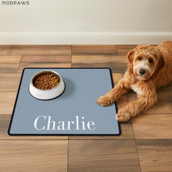 Personalized Dog Mats Using Name Personalized Dog Food Mat Personalized Dog Placemat Custom Dog Bowl Mat Personalized Pet Mat Custom Cat Mat