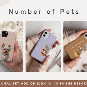 Custom Pet Phone Case Using Pet Photo Name Custom Dog Phone Case Custom Cat Phone Case Personalized Phone Case Cat iPhone Case image 6