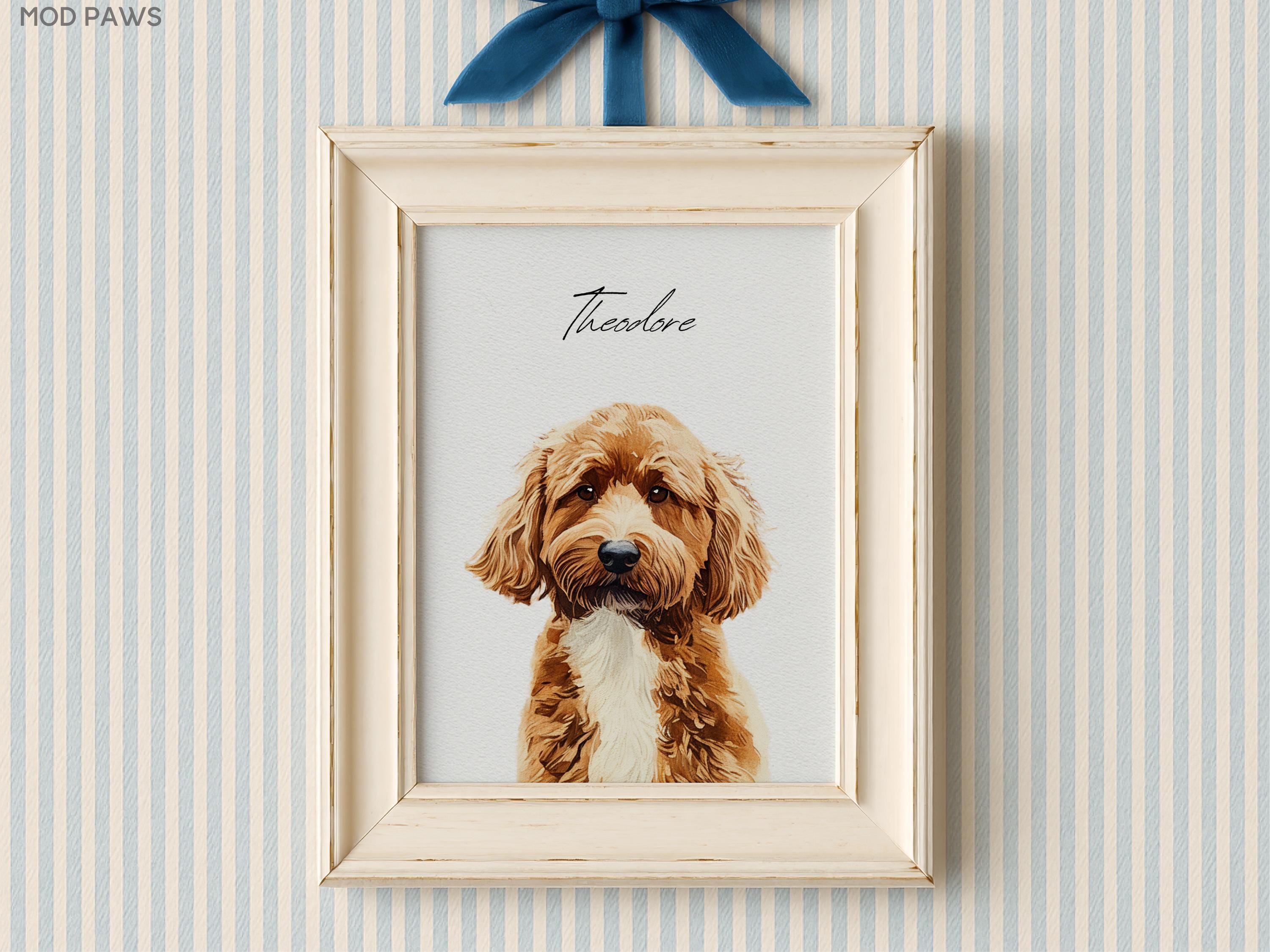 Custom Watercolor Portraits Using Pet Photo Custom Dog Portraits Custom Pet Memorial Art Personalized Digital Dog Portraits Cat Portraits