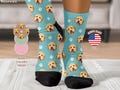 Custom Pet Photo Socks Personalized Pet Socks Custom Dog Socks Custom Cat Socks Fathers Day Gifts Cat Dad Gift Dog Dad Gifts Dog Face Sock