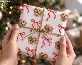 Personalisierte Geschenkpapier-Vorlage für Haustiere, individuelle Geschenkverpackung für Hunde zu Weihnachten und Katzen zum Geburtstag