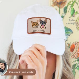 Custom Pet Hat Using Pet Photo Personalized Dog Hat Custom Cat Hat Custom Pet Cap Embroidered Dog Hat Custom Dog Baseball Cap Dog Mom Hat image 2