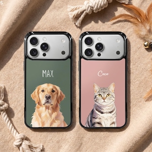 Custom Pet Phone Case Using Pet Photo + Name Custom Dog Phone Case Custom Cat Phone Case Personalized Phone Case Cat iPhone Case image 20