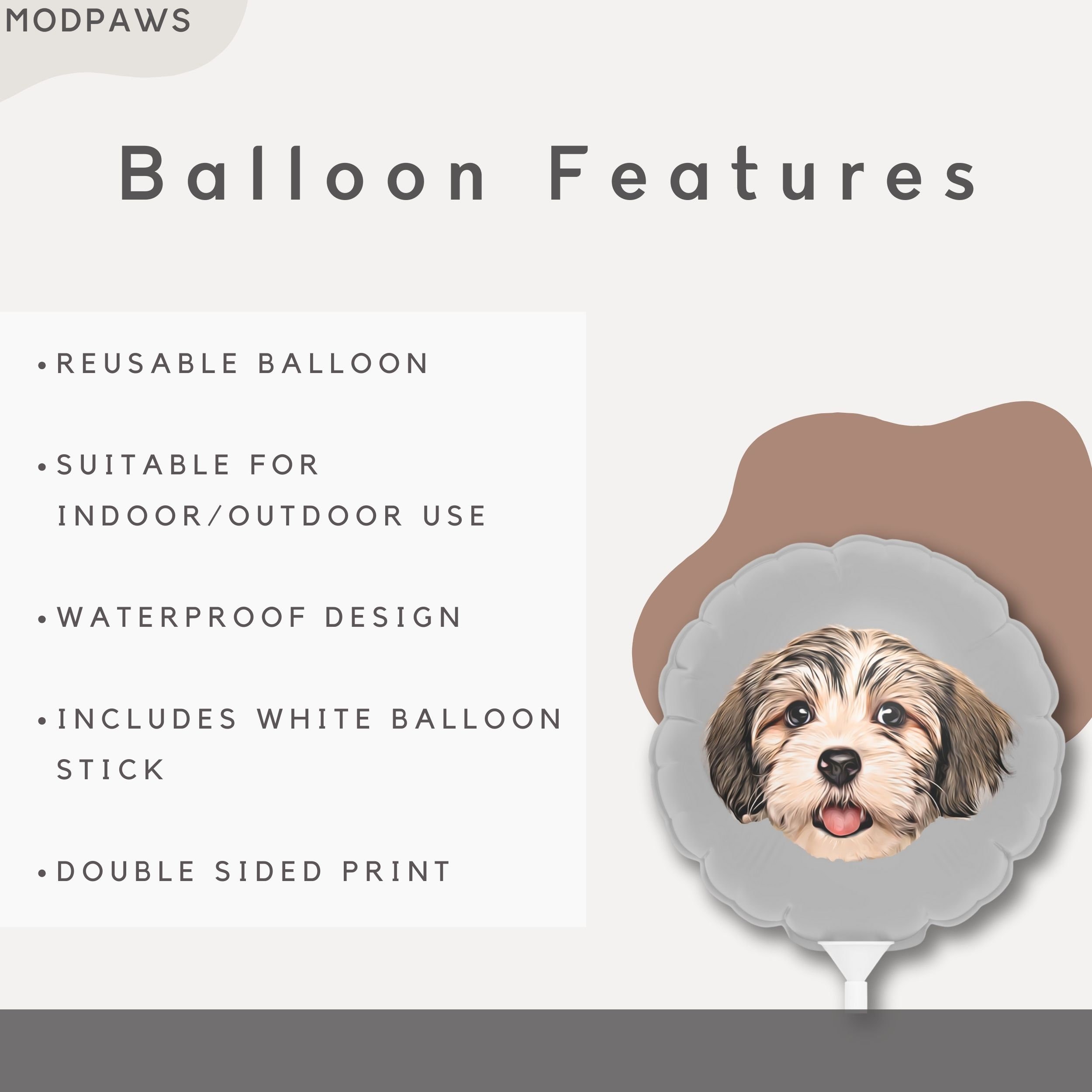 KOBOKO Palloncino per cani di compleanno, 2 pezzi, decorazione per il