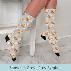 Calcetines personalizados con fotos de mascotas Calcetines personalizados para mascotas Calcetines personalizados para perros Calcetines personalizados para gatos Regalos del Día del Padre Regalo de papá gato Regalos de papá para perros Calcetines con cara de perro imagen 8