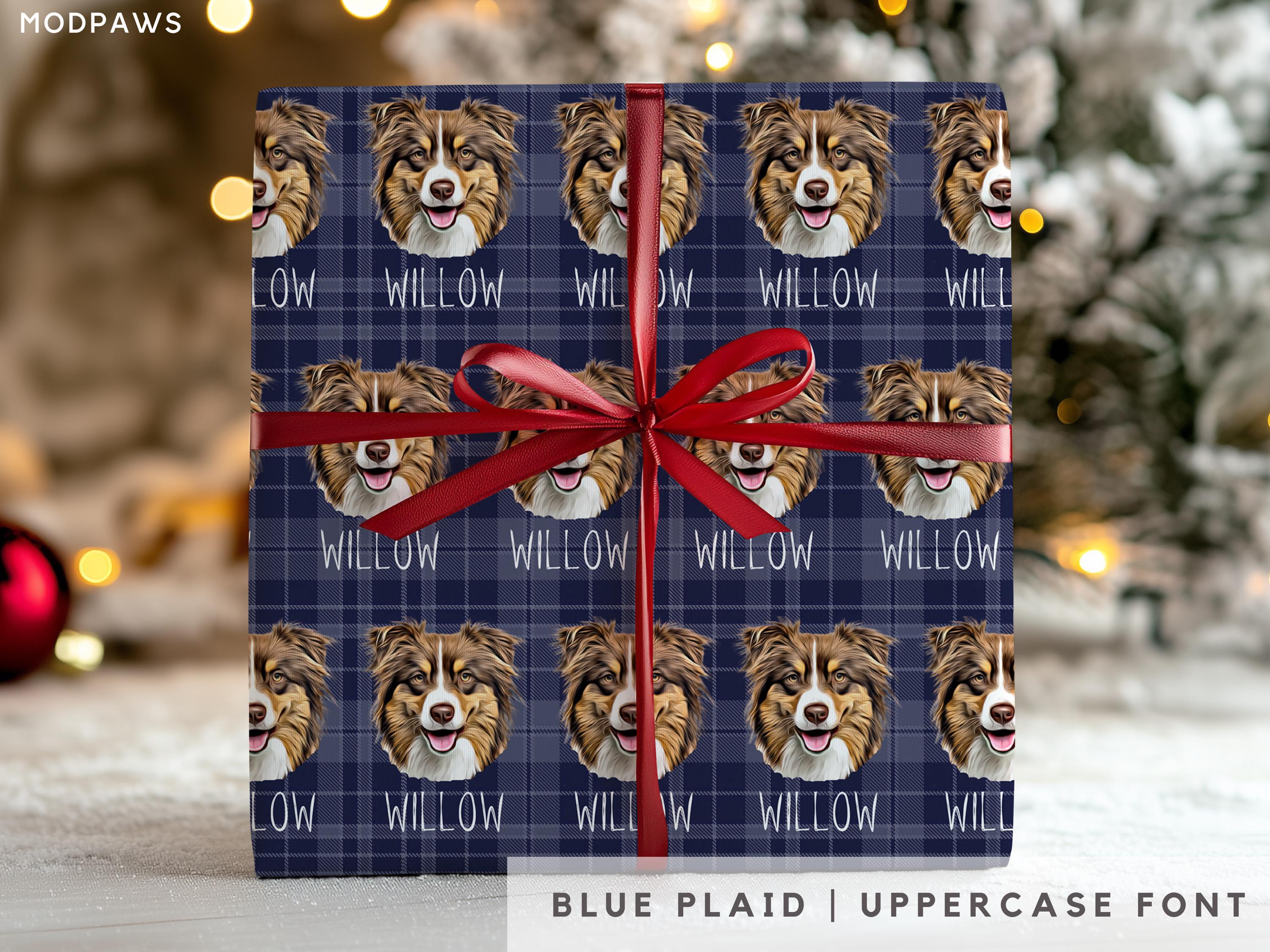 Custom Wrapping Paper Using Pet Photo Personalized Dog Christmas Wrapping Paper Cat Gift Wrapping Pet Gift Wrap Birthday Wrapping Paper