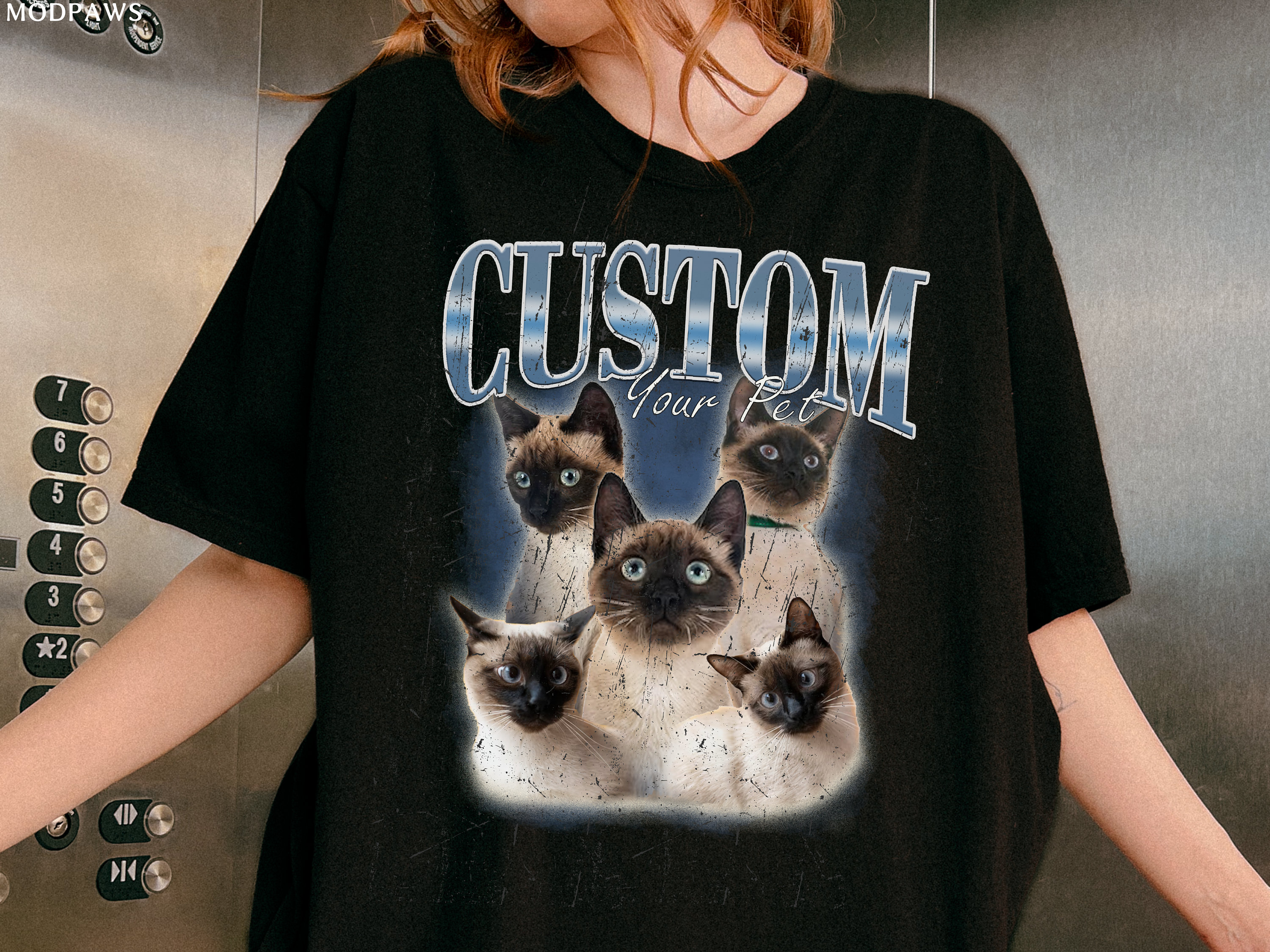 Custom Vintage Pet Shirt Pet Photo + Name Custom Dog Shirt