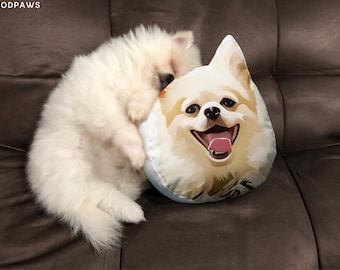 Almohada personalizada para mascotas con foto de mascota, almohada
