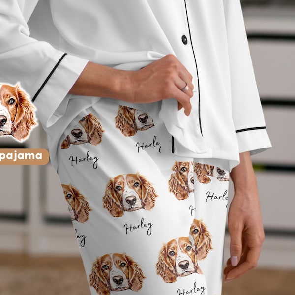 Custom Pajama Using Pet Photo and Name Custom Dog Etsy