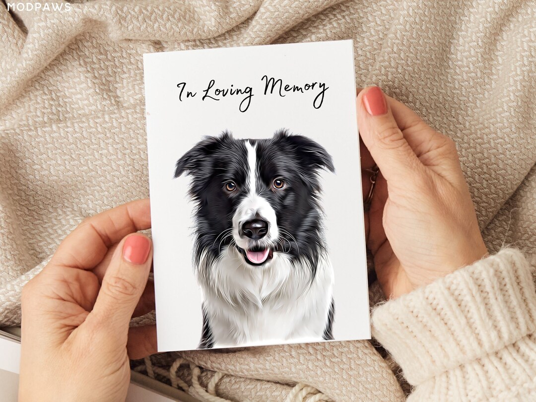 Custom Greeting Card With Pet Portrait Personalized Dog Greeting Card ...