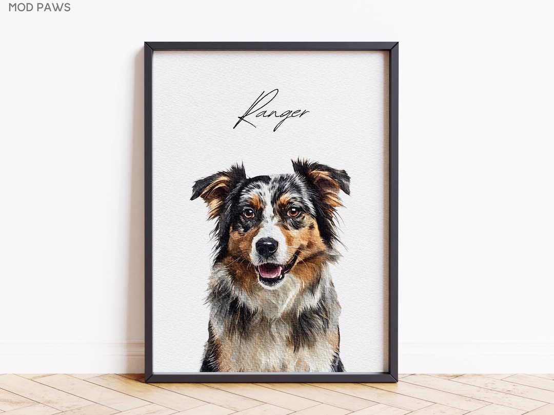 Custom Pet Portrait From Photo Custom Watercolor Pet Portraits ...