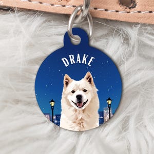 Custom Dog Tags Using Pet Photo + Name Cat ID Tags Name Pet Tag ID Tags Personalized Dog Tags Cat ID Tags Dog Tags for Collars Cat Tag