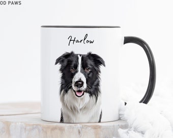 Mug personnalisé pour animal de compagnie avec photo et nom de l'animal Mug chien personnalisé Tasse à café chien Mugs animal de compagnie personnalisés Mug maman chien Mug papa chat personnalisé Nouveau mug chien