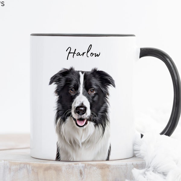 Custom Pet Mug Using Pet Photo + Name Custom Dog Mug Dog Coffee Cup Personalized Pet Mugs Dog Mom Mug Personalized Cat Dad Mug New Dog Mug