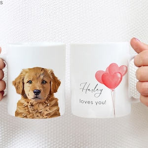 Custom Pet Mug Using Pet Photo + Name Personalized Dog Mug Cat Coffee Cup Customize Pet Mugs Mom Mug Personalized Cat Dad Mug Memorial Gift