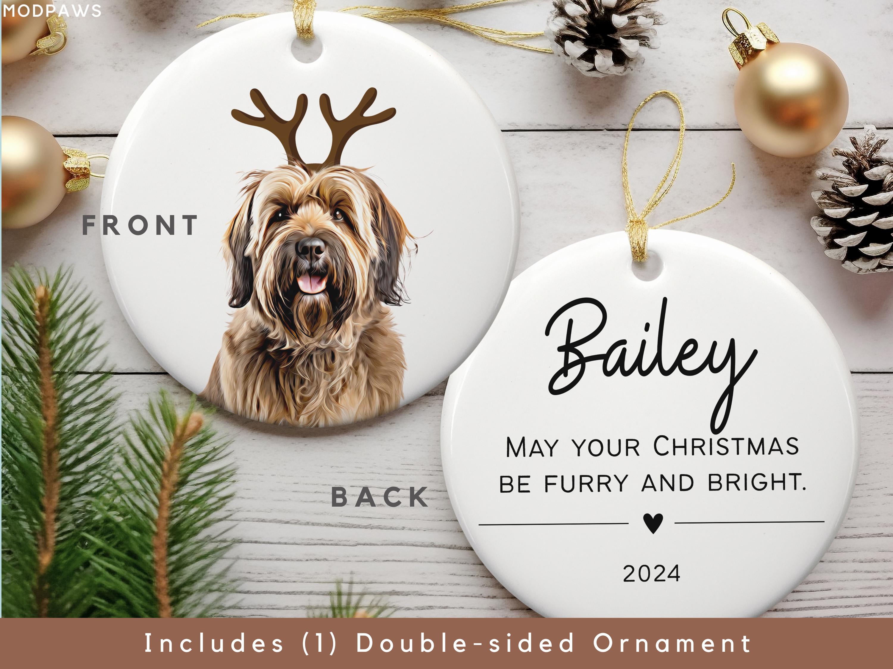 Personalized Pet Watercolor Ornament Using Pet's Photo + Name - Custom ...
