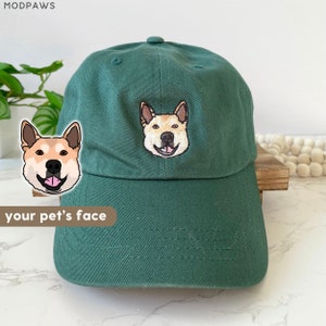 Custom EMBROIDERED Pet Hat Using Pet Photo Personalized Dog Hat Custom Cat Hat Custom Pet Cap Dog Hat Custom Dog Baseball Cap Dog Mom Hat