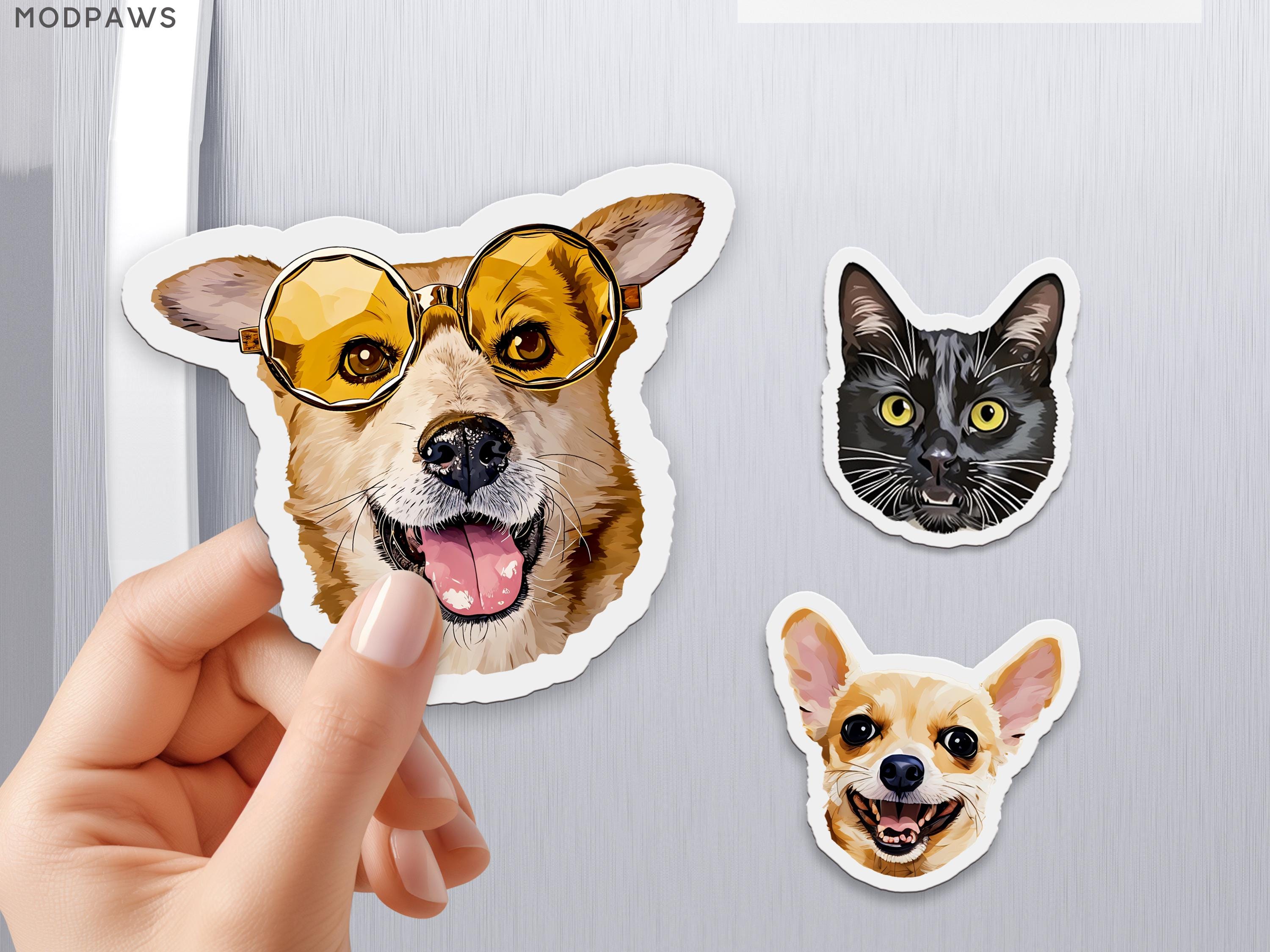 Custom Dog Magnet Using Your Pet Photo Custom Cat Magnet Personalized ...