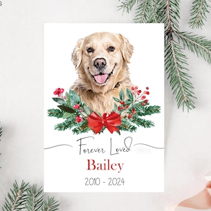 Benutzerdefinierte Haustier Weihnachtskarte mit Haustier-Porträt personalisierte Katzenweihnachtskarte Boxer Weihnachtskarten Lustige Hundeweihnachtskarte Dackel