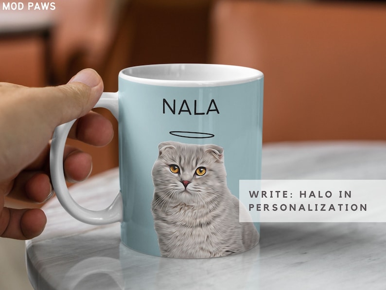 Custom Pet Mug Using Pet Photo Name Custom Dog Mug Dog Coffee Cup Personalized Pet Mugs Dog Mom Mug Personalized Cat Dad Mug New Dog Mug image 2