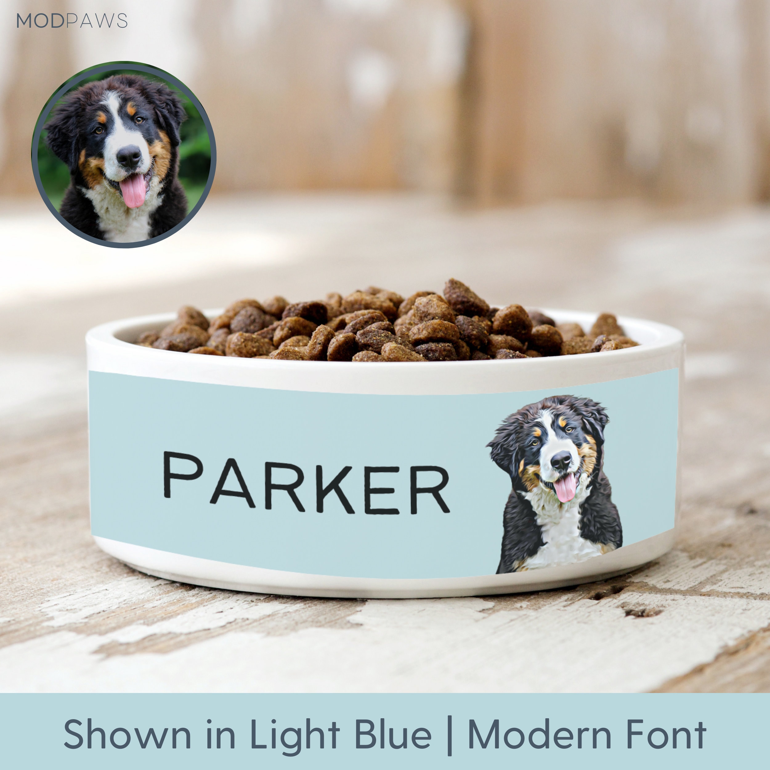 Custom Dog Bowl Using Pet Photo + Name Personalized Dog Bowl Personalized Cat Bowl Custom Cat Bowl Personalized Pet Bowls Custom Pet Bowl