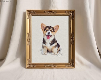 Aangepaste aquarelportretten met huisdierfoto Aangepaste aquarel hondenportretten Gepersonaliseerde huisdierportret Aangepaste kattenkunst gedenkteken huisdierportret