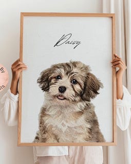 Custom Pet Watercolor Oil Painting Portraits Using Pet Photo Personalized Dog Painting Cat Portraits Memorial Gifts Custom Pet Memorial Art By ModPawsUS Designed by ModPawsUS Shop owned by Mod Paws 5 years on Etsy