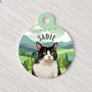 Custom Cat Tags for Collar Using Pet Photo + Name Dog ID Tags Name TagsDog Tag Pet ID Tags Personalized Dog Tags Cat ID Tags Dog Tags Cat