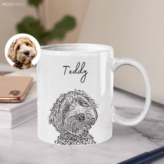 Custom Pet Mug Using Pet Photo Name Custom Dog Mug Dog Coffee Cup  Personalized Pet Mugs Dog Mom Mug Personalized Cat Dad Mug New Dog Mug 