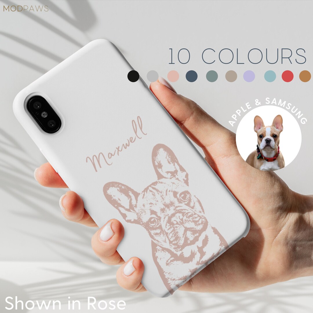 Custom Pet Phone Case Using Pet Photo Name Custom Dog Phone Case