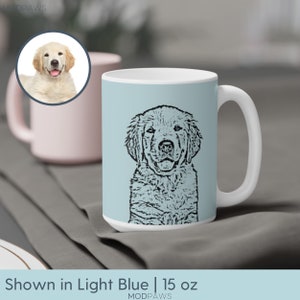 Custom Pet Mug Using Pet Photo Name Custom Dog Mug Dog Coffee Cup Personalized Pet Mugs Dog Mom Mug Personalized Cat Dad Mug New Dog Mug image 2