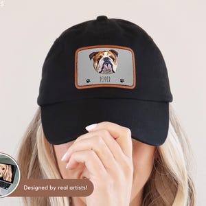Custom Pet Hat Using Pet Photo Personalized Dog Hat Custom Cat Hat Custom Pet Cap Embroidered Dog Hat Custom Dog Baseball Cap Dog Mom Hat image 3