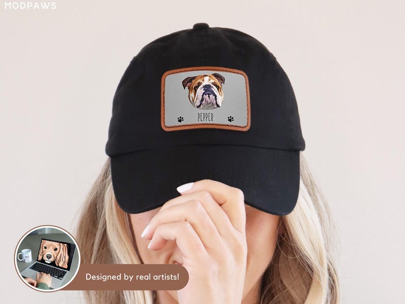 Custom Pet Hat Using Pet Photo Personalized Dog Hat Custom Cat Hat Custom Pet Cap Embroidered Dog Hat Custom Dog Baseball Cap Dog Mom Hat image 3