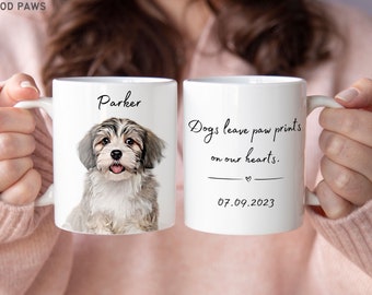 Custom Pet Mug Using Pet Photo + Name Custom Dog Mug Dog Coffee Cup Personalized Pet Mugs Dog Mom Mug Personalized Cat Dad Mug New Dog Mug