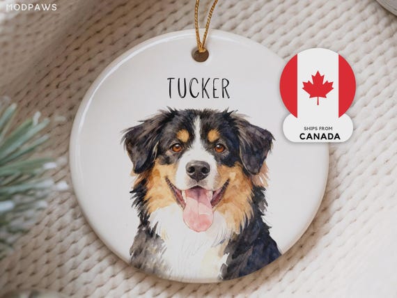 Personalized Watercolor Pet Ornament from Photo – Custom Dog & Cat Ornament, Memorial Keepsake, Personalized Holiday Decoration (Canada)